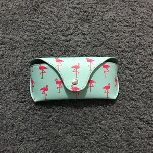J Crew Flamingo Soft Glasses Case